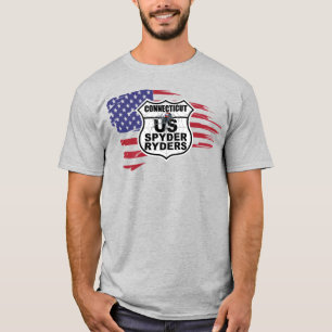 Camiseta Capítulo Do Connecticut - Bandeira Tatificada