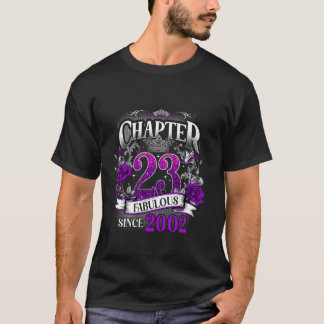 Camiseta Capítulo Feminino 23 Fabuloso Desde 2002 23º Anive