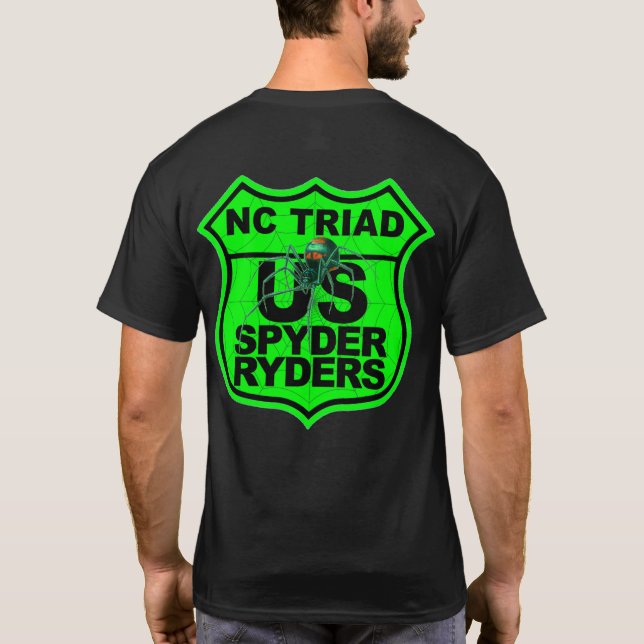 Camiseta Capítulo NC Triad - Logotipo 2 Lados Verde (Verso)