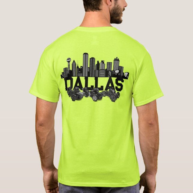 Camiseta Capítulo Norte do Texas - Linha Skyline Dallas (Verso)