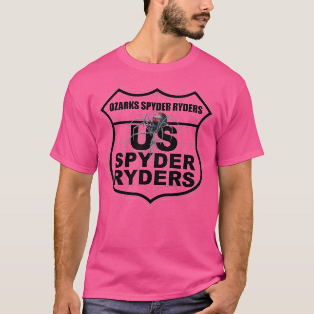 Camiseta Capítulo Ozarks Spyder Ryders - Logotipo Transpare (Frente)