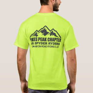Camiseta Capítulo Pikes Peak - Montanha Pikes Peak - preto