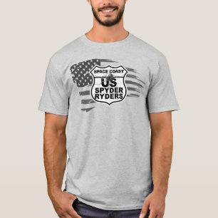 Camiseta Capítulo Space Coast - Tattered Flag bw