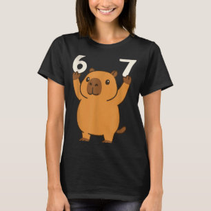 Camiseta Capivara 67 Meme Seis Sete Engraçado 