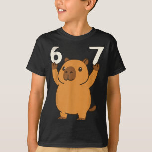 Camiseta Capivara 67 Meme Seis Sete Engraçado