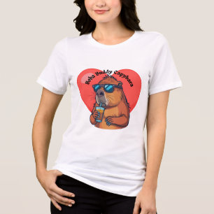 Camiseta Capivara Amigo Boba Legal com Óculos de S