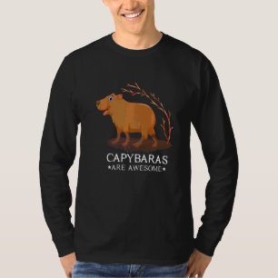 Camiseta Capivara Animal de Estimação Fofo Roedor Mamífero