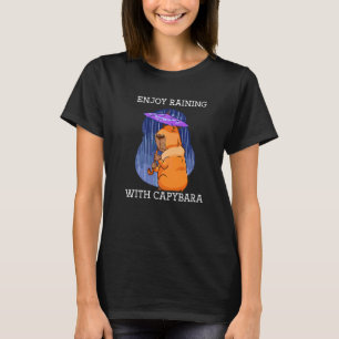 Camiseta Capivara  Animal de Estimação Fofo Roedor Mamífero