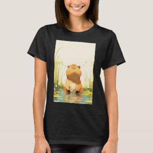 Camiseta Capivara Aproveitando a Água