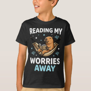 Camiseta Capivara bibliófila livro - homens mulheres crianç