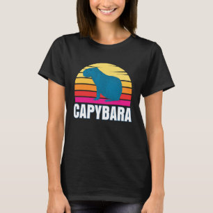 Camiseta Capivara Capivara Roedor Animal de Estimação Pôr