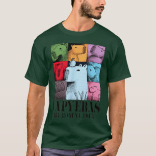 Camiseta Capivara Colorida Concerto Animais Fofos Menino