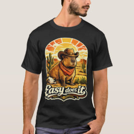 Camiseta Capivara Cowboy do Deserto Fazendo Fácil