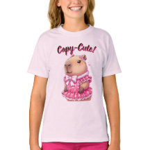 Capivara da Moda Cópia-Estética Fofa Rosa Coquete