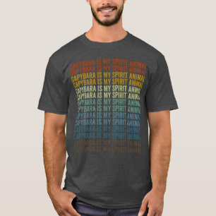 Camiseta Capivara é meu animal espiritual Amigos da capivar
