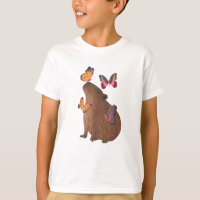 Capivara Engraçada com Borboleta – Adorável Roedor