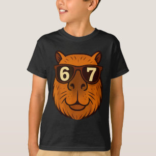 Camiseta Capivara Engraçada Solteiros 67 Seis Sete Meme