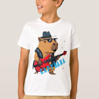 Capivara Estrela do Rock Tocando Guitarra Elétrica