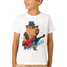 Capivara Estrela do Rock Tocando Guitarra Elétrica