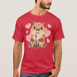 Camiseta Capivara Fofa Bobaea Bolha Roedor Womeneen Garotas