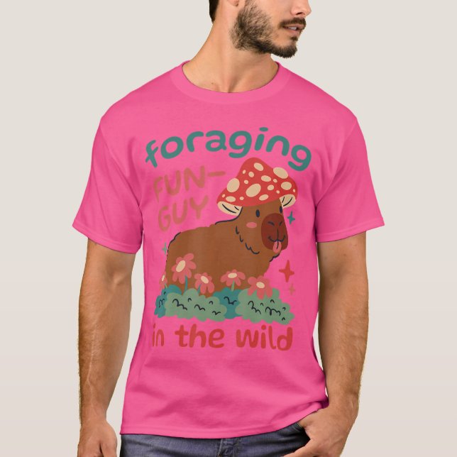 Camiseta Capivara Forrageando Fungos (Frente)