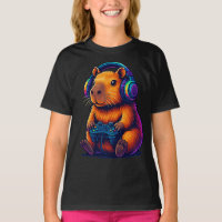 Capivara Gamer Fofa — com Fone de Ouvido e Control