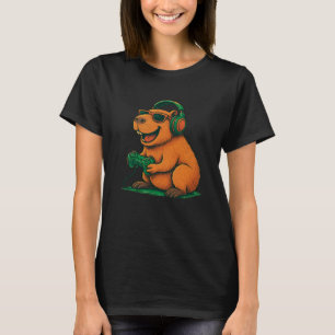 Camiseta Capivara Jogo de Vídeo Engraçado Gamer Amante de A