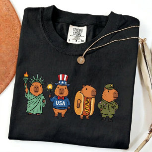 Camiseta Capivara Legal Patriótica Vintage 4 de Julho EUA