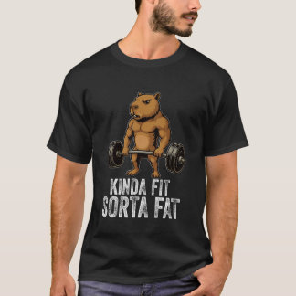 Camiseta Capivara Meio em Forma Meio Gorda Treino de Levant