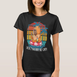 Camiseta Capivara Não se preocupe seja Capy Capivara