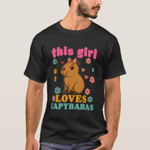 Camiseta Capivara para mulher menina filha Esta menina ama