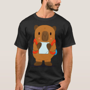 Camiseta Capivara Pronta Para a Escola