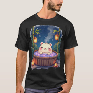 Camiseta Capivara Relaxamento na Banheira de Hidromassagem