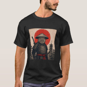 Camiseta Capivara Samurai Guerreiro Vintage Japonês Ukiyo-e