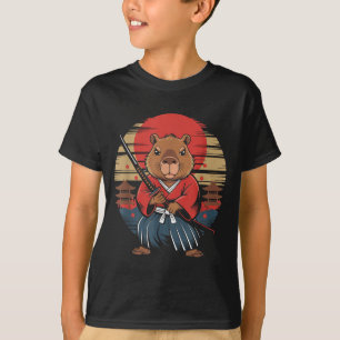 Camiseta Capivara Samurai Japonês