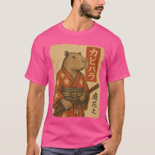 Camiseta Capivara Samurai retrô
