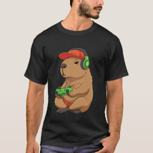 Camiseta Capivara Vídeos Engraçados Jogos Gamer Capivara