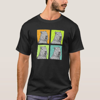 Camiseta Capivara Vintage Roedor da América do Sul Comedor