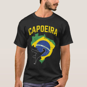 Camiseta Capoeira Brasil Bandeira Artes Marciais Afro-Brasi