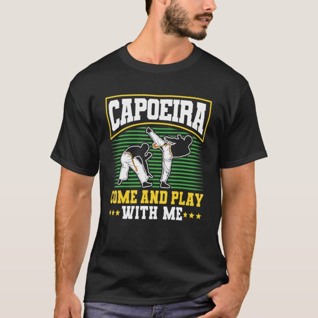 Camiseta Capoeira Brasileira Dança Capoeiracoma Marcial E (Frente)