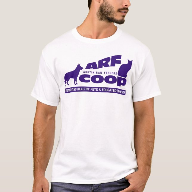 Camiseta Capoeira de ARF: roxo no branco (Frente)