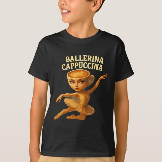 Camiseta Cappuccina Ballerina Cappuccino Ballerina Funny Da (Frente)