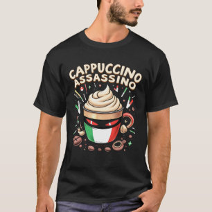 Camiseta Cappuccino Assassino Café Lover Bandeira Italiana