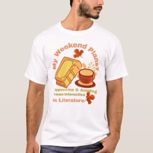 Camiseta Cappuccino e livro