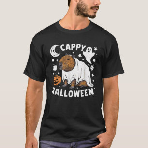 Camiseta Cappy Halloween Cute Capybara Ghost Costume