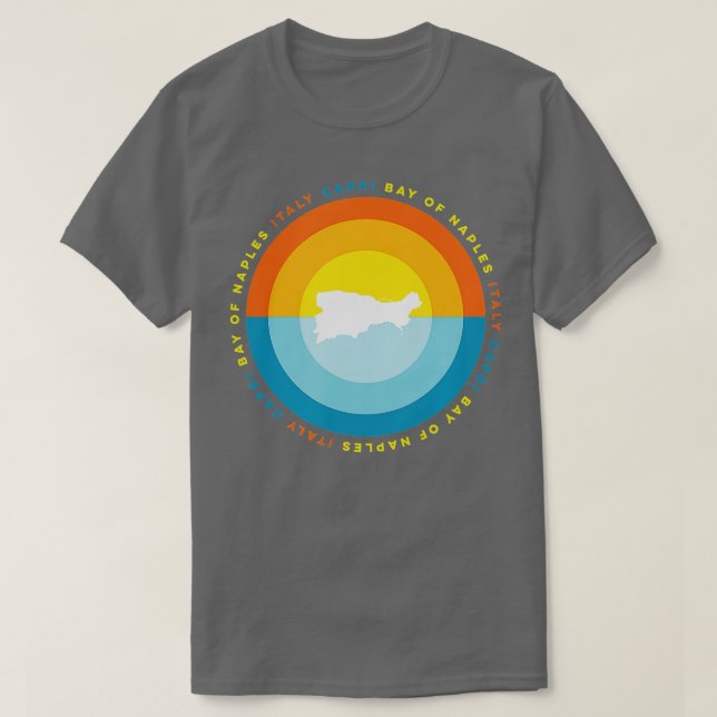Camiseta Capri Nápoles Itália (Frente do Design)