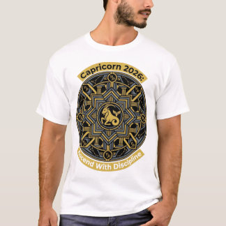 Camiseta Capricorn 2026 Zodiac Mandala | Earth Sign Astro