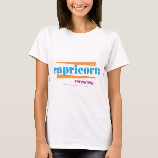 Camiseta Capricorn Aqua (Frente)