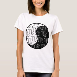 Camiseta Capricorn Virgo yin yang zodiac casal