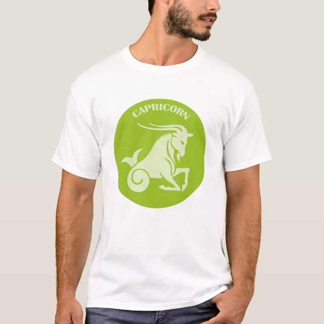 Camiseta Capricorn, Zodiac Sign, Horoscope, Astrology (Frente)